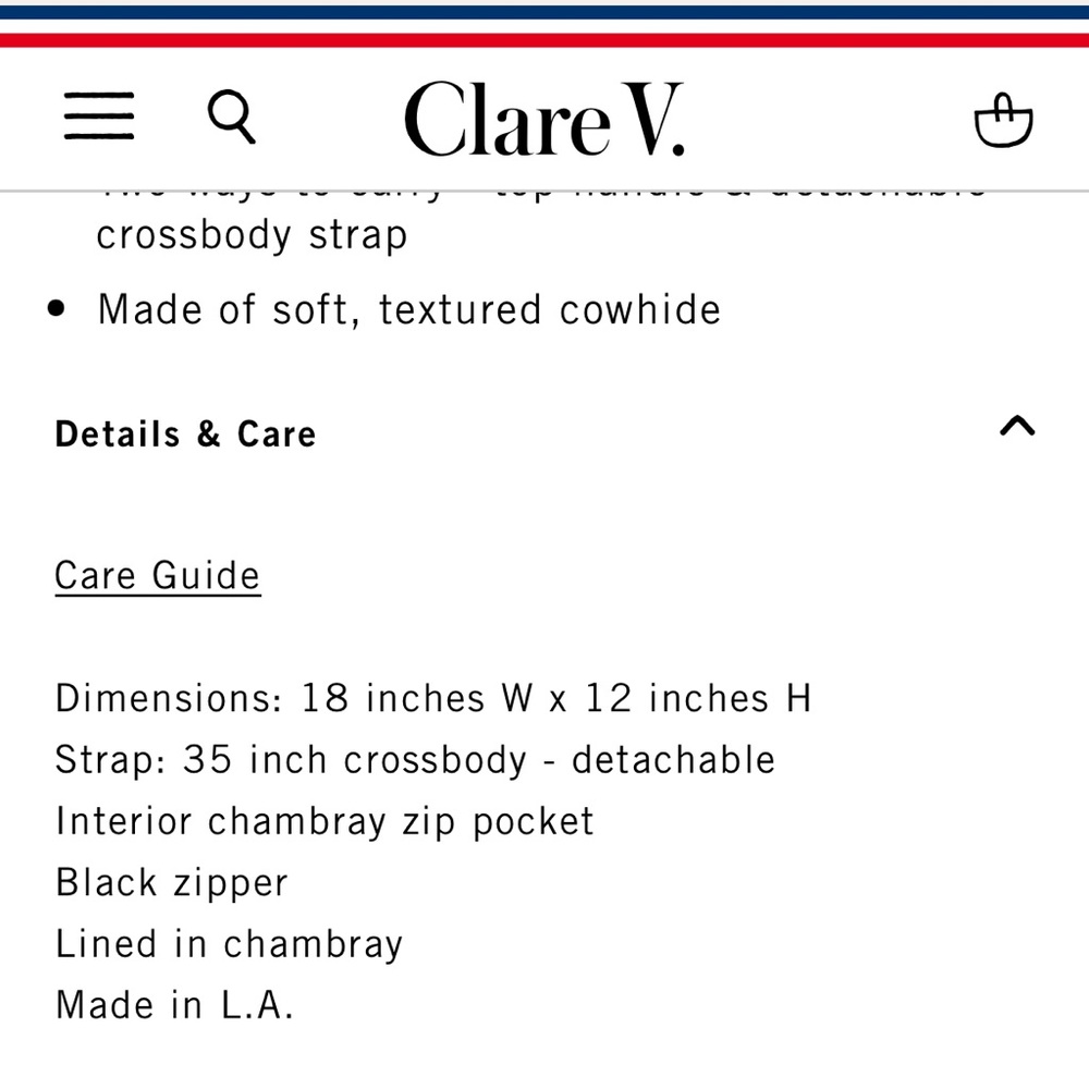 Clare V silver messenger bag - Picture 13 of 15